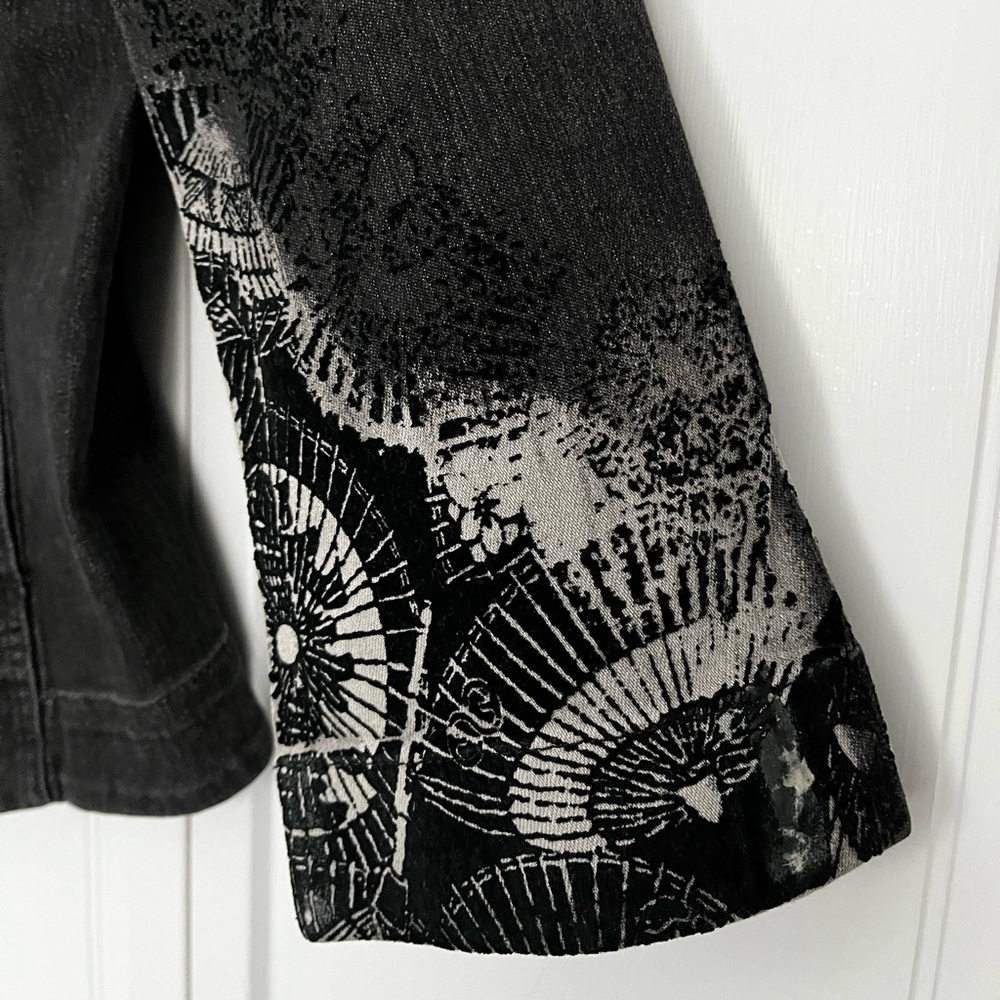 Escada Sport dark denim burnout blazer - Picture 5 of 12